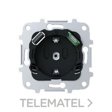 NIESSEN - BASE ENCHUFE SCHUKO + CARGADOR USB A+C