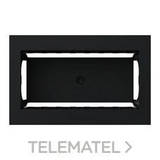 NIESSEN - CAJA SUPERFICIE 4 MÓDULOS NEGRO