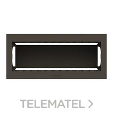 NIESSEN - CAJA SUPERFICIE 6 MÓDULOS ANTRACITA