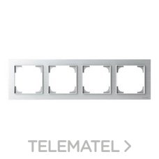 NIESSEN - MARCO 4 ELEMENTOS ALBA ACERO INOXIDABLE