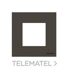 NIESSEN - MARCO 1 ELEMENTO 2 MÓDULOS ZENIT ANTRACITA - Imagen 2