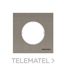 NIESSEN - MARCO DE 1 ELEMENTO SKYMOON ACERO INOXIDABLE