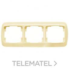 NIESSEN - MARCO 3 ELEM.HORIZ.ARCO BÁSICO BLANCO MARFIL - Imagen 2