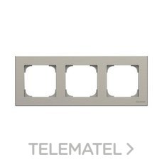 NIESSEN - MARCO DE 3 ELEMENTOS SKY ACERO INOXIDABLE