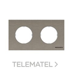 NIESSEN - MARCO DE 3 ELEMENTOS SKYMOON ACERO INOXIDABLE