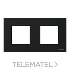 NIESSEN - MARCO IP44 2 VENTANAS NEGRO