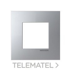 NIESSEN - MARCO 1 VENTANA ZENIT S PLATA