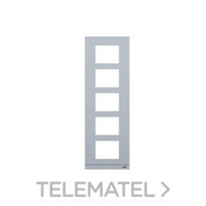 NIESSEN - PLACA DE CALLE 5 MÓDULOS TAMAÑO 1/5 ALUMINIO