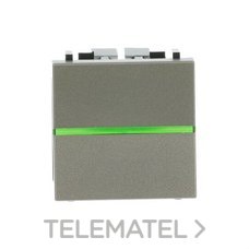 NIESSEN - PULSADOR CON PILOTO CONTROL 2 MÓDULOS ZENIT CAVA