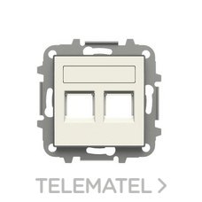 NIESSEN - TAPA 2 CONECTORES CON PERSIANA SKY BLANCO