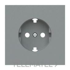 NIESSEN - TAPA BASE ENCHUFE SCHUKO T.T. LATERAL VEGA GRIS NIEBLA