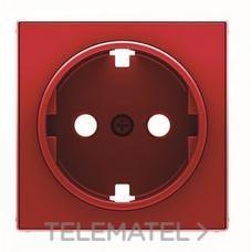 NIESSEN - TAPA BASE ENCHUFE SCHUKO SKY ROJO