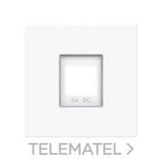 NIESSEN - TAPA CARGADOR USB DOBLE ALBA BLANCO MATE