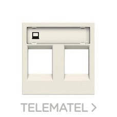 NIESSEN - TAPA VENTANA PARA 2 CONECTORES RJ45 ZENIT BL - Imagen 2