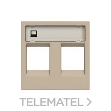 NIESSEN - TAPA VENTANA PARA 2 CONECTORES RJ45 ZENIT CAVA