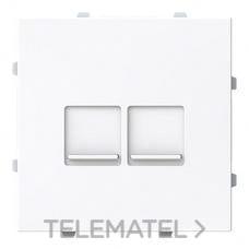 NIESSEN - TAPA PLANA 2 SOPORTES CON PERSIANA VEGA BLANCO