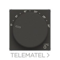 NIESSEN - TAPA TERMOSTATO ELECTRÓNICO GIRATORIO NEGRO SOFT