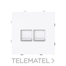 NIESSEN - TAPA TOMA INFOR.RJ45 C/PERS.2 CON.ALBA BL.MATE