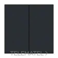 NIESSEN - TECLA DOBLE INTERRUPTOR - CONMUTADOR VEGA NEGRO MATE