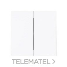 NIESSEN - TECLA DOBLE INT./CONM. ALBA BLANCO BRILLO