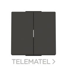 NIESSEN - TECLA DOBLE INT.-CONM. SKY NEGRO ESSENCE