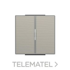 NIESSEN - TECLA DOBLE INT.-CONM. SKY ACERO INOXIDABLE