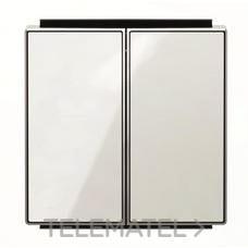 NIESSEN - TECLA DOBLE INT.-CONM. SKY CRISTAL BLANCO