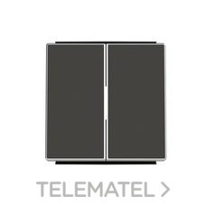 NIESSEN - TECLA DOBLE INT.-CONM. SKY NEGRO SOFT