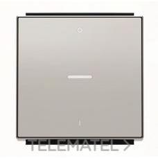 NIESSEN - TECLA INTERRUPTOR BIPOLAR C/VISOR SKY PLATA