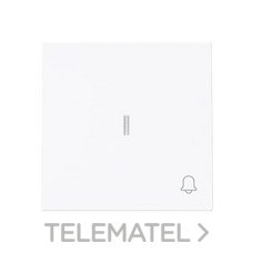 NIESSEN - TECLA PULSADOR TIMBRE C/VISOR ALBA BLANCO MATE