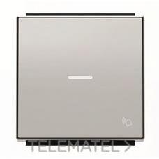 NIESSEN - TECLA PULS.VISOR TIMBRE SKY PLATA