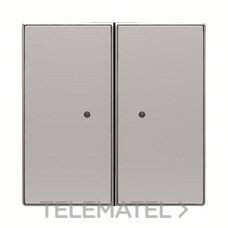 NIESSEN - TECLA EMISOR WIRELESS CON PILA 2 CANALES PLATA