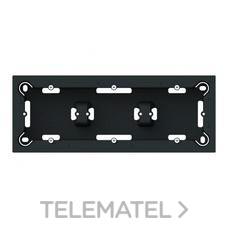 NIESSEN - ZÓCALO 3 VENTANAS VEGA NEGRO MATE