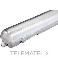 ROBLAN - PANT.ETCA.2x18W P/TUB.LED POLIC.ACRIL.
