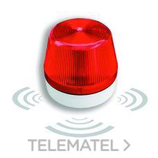 RODMAN - AVISADOR SONIDO LUZ LED AL-S 24VCCA ROJO - Imagen 2