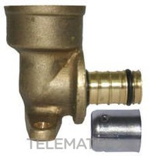 TERMOCONCEPT - CODO HEMBRA 32x1" LATON/INOX - Imagen 2