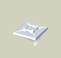 UNEX - BASE ADHESIVA PA 6.6 30mm NATURAL