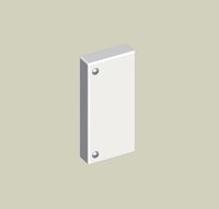 UNEX - TAPA FINAL PVC 60x60 BLANCO NIEVE