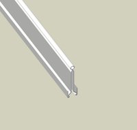 UNEX - TABIQUE SEP.PVC-M1 P/CANAL 60mm ALTO BL