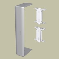 UNEX - CUBREJUNTAS 50x150 GRIS ANODIZ.