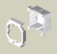 UNEX - CAJA 1 MECANISMO UNIVERSAL PVC BLANCO