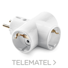 FAMATEL - CLAVIJA TT LAT.+3 BASES TT LAT.16A-250V - Imagen 3