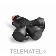 FAMATEL - ADAPTADOR TRIP.16A 250V TT LAT.GOMA - Imagen 2