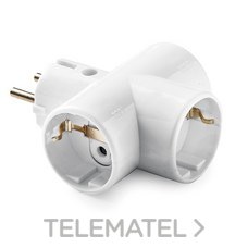 FAMATEL - CLAVIJA TT LAT.+3 BASES TT LAT.16A-250V - Imagen 2