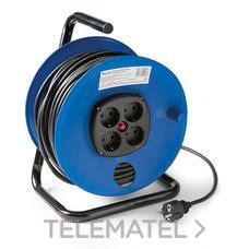FAMATEL - Enrollacables 4 tomas 2P+TT lateral 16A 50m 3x1,5mm² - Imagen 2