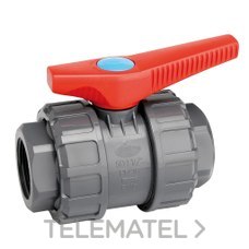 ALIAXIS - VALV.ESFERA PVC DESMONT.1/2" ROSC.HEMBRA - Imagen 2