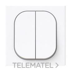 NIESSEN - TECLA DOBLE INTERRUPTOR - CONMUTADOR ALTER VEGA BLANCO