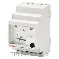 GEWISS - Voltímetro analógico de conexión directa 0-500V 3 módulos