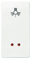 NIESSEN - PULSADOR LUZ CON VISOR STYLO BLANCO ALPINO
