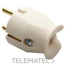 GEWISS - CLAVIJA RECTA 2P+T 10/16A 250V BL. - Imagen 2